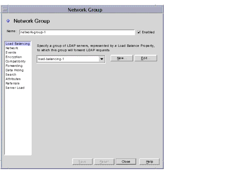 Directory Proxy Server  Configuration Editor Network Groups window.