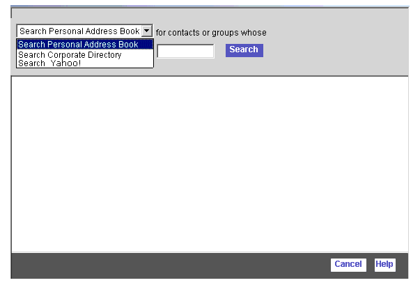 Altering Address (Directory Lookup) window text