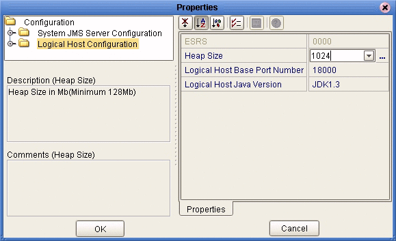 Increasing Logical Host Heap Size