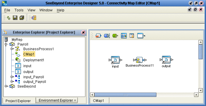 Connectivity Map with Business Process 