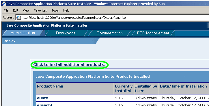 Suite Installer: Installing Additional Products