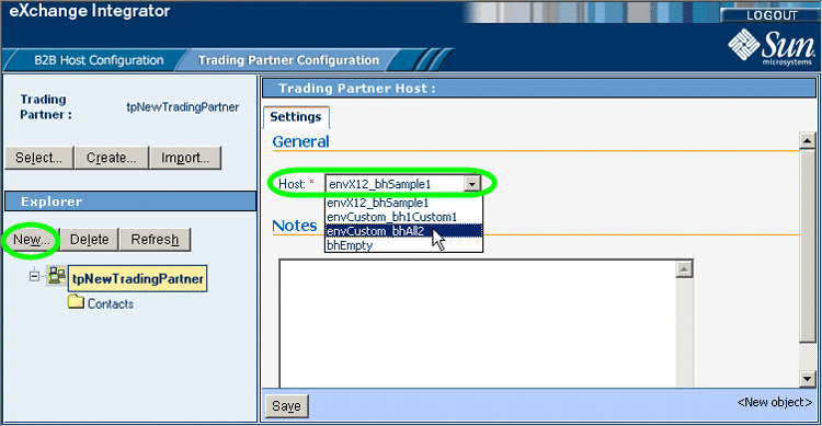 Configuring a Trading Partner With a New B2B
Host