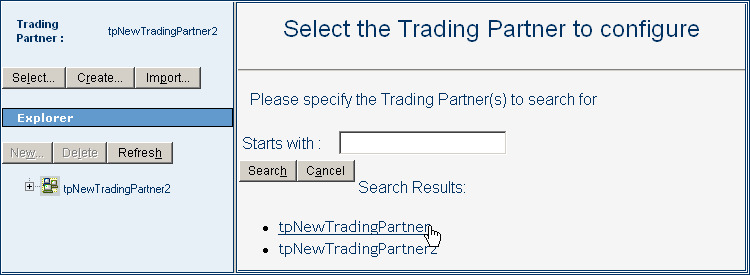 Selecting a Trading Partner