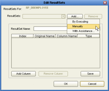 ResultSet の編集