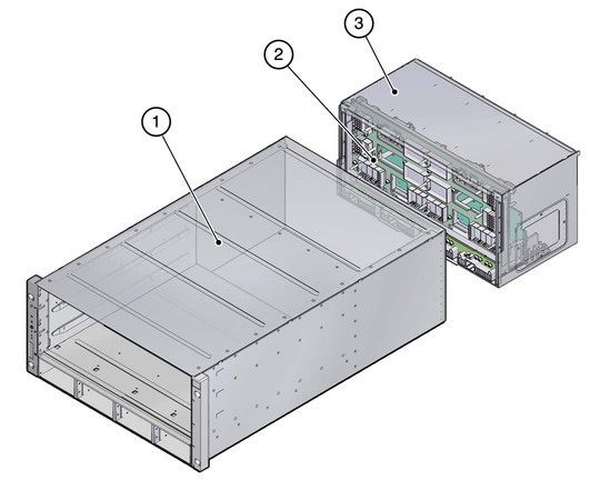 image:Graphic showing the components accessible within the rear chassis subassembly.