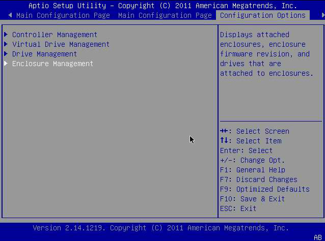 image:Figure of the Enclosure Management Menu option.
