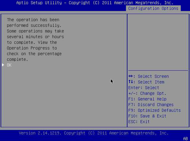 image:Figure that shows how to select OK on the confirmation page.