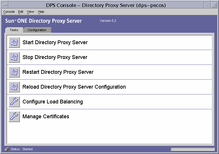 Directory Proxy Server������ѡ���
