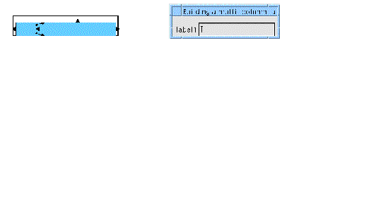Layout Editor and dynamic display views of the example hierarchy with example Form attachments.