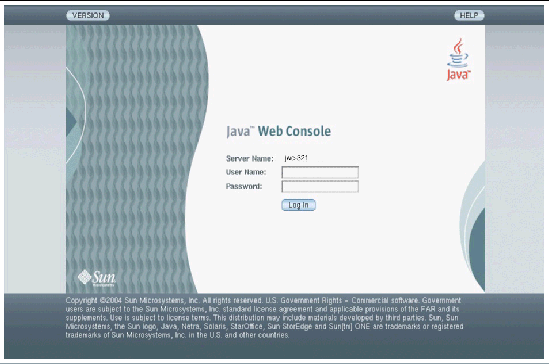 Screen capture of the Data Replication Manager login screen.