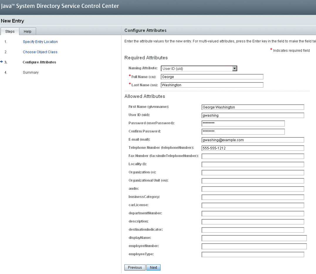 Configuring Attributes