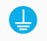The electrical symbol for "ground." This icon serves as an important reminder to use a grounded outlet.