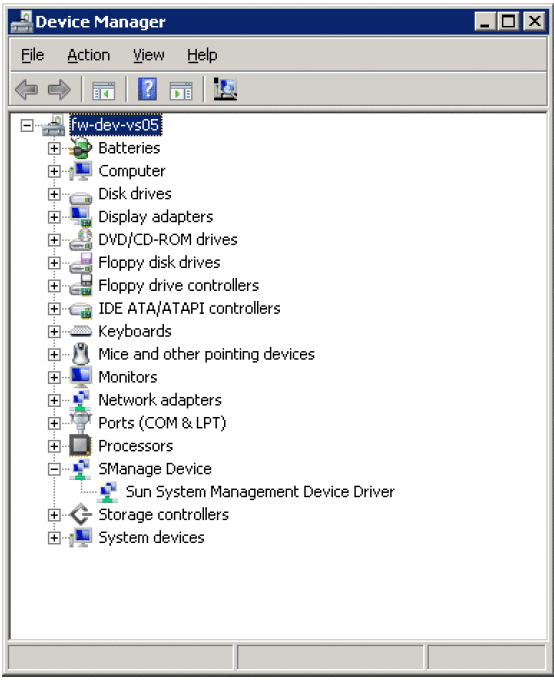 Graphic of the Device Manager window.