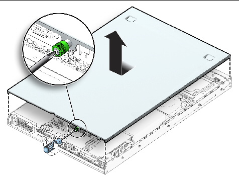 Figure showing cover removal.