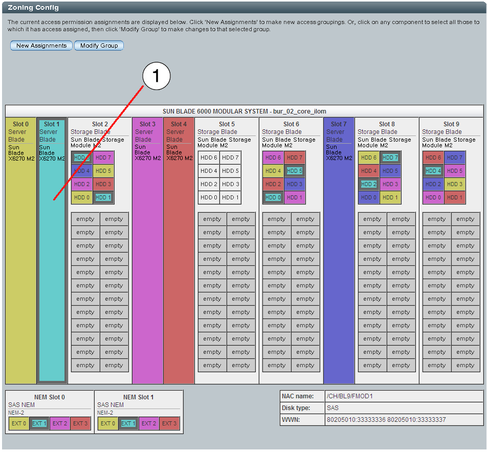 image:Graphic showing host selected.