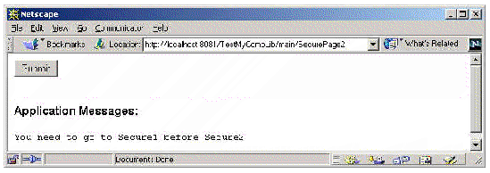 This figure shows SecurePage1 in a browser.