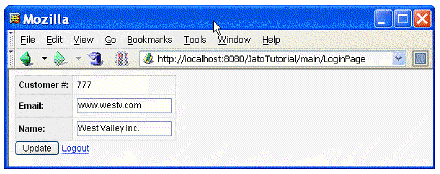 This figure shows an valid customer number.