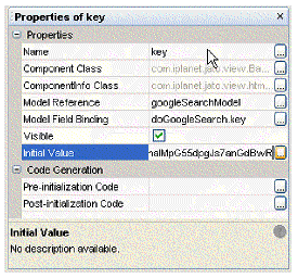 This figure shows the Initial Value property. 