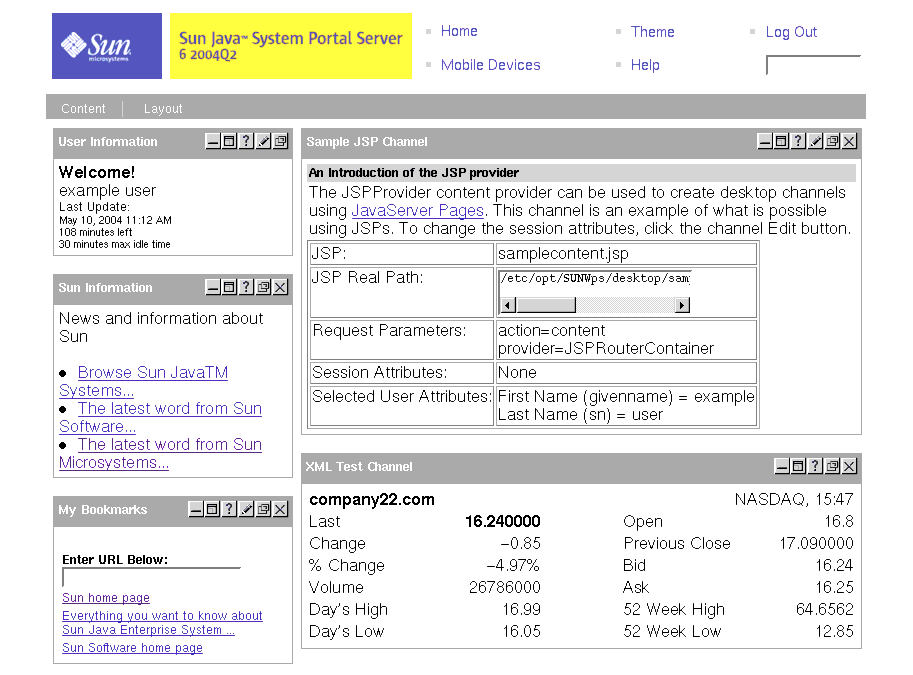 This is a screen shot of a JSPTableContainer Desktop.