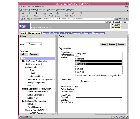 Identity Server ��������̨