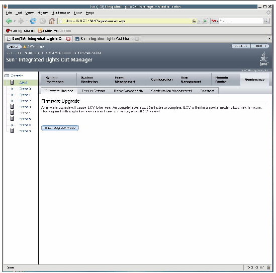 Figure showing Firmware Upgrade dialog