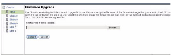 ILOM Firmware Upgrade page