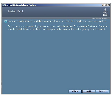 Screen shot of the Important Note dialog box