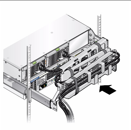 Graphic showing back panel and the folding of the CMA.