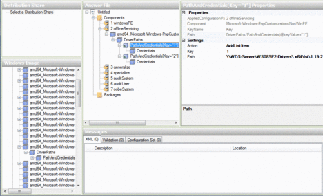 WSIM Add Key UNC Path