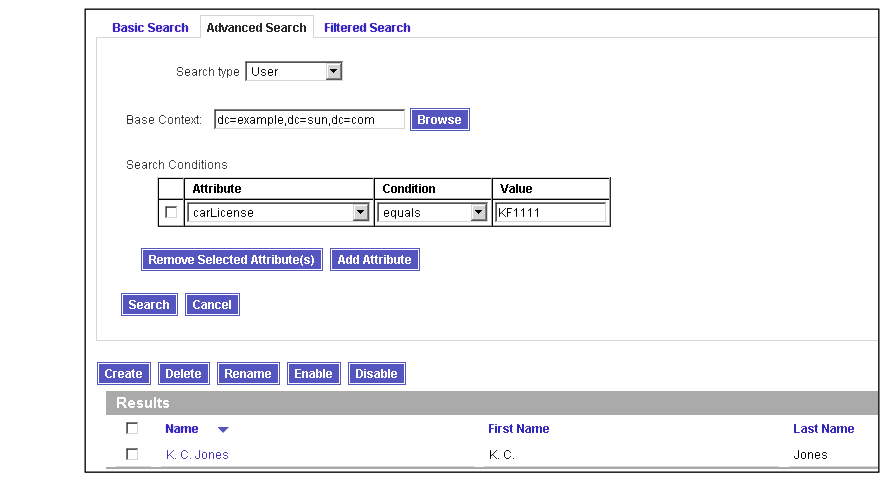 Example results: Searching for a license number.