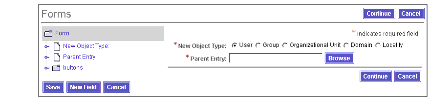 Opening a form: Example Default Create Form