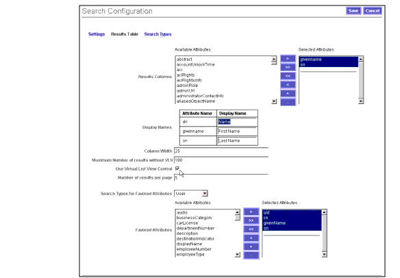 Disabling the VLV functionality from the Search page.