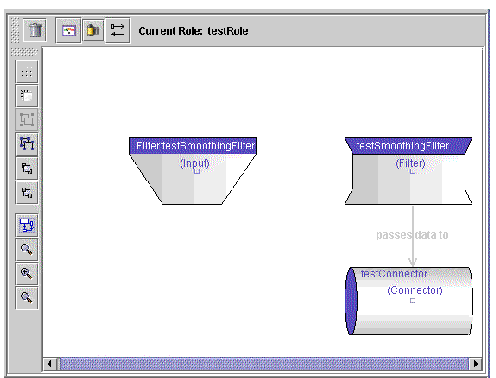 Screen capture showing drawing pane after adding the Input point.