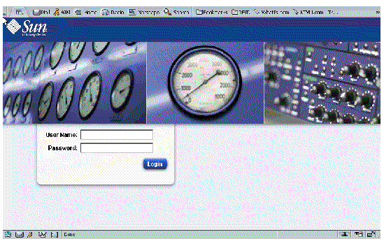 Screen capture showing the RFID Management Console login screen. Text fields are User Name and Password. Button is Login.