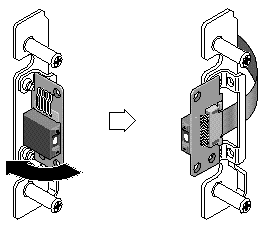 Figure showing the ID switch module being removed.