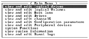 Firmware Main Menu with commands listed.