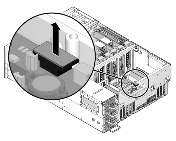 Figure showing how to remove the IDPROM.