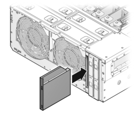 Figure showing how to install the DVD-ROM drive.