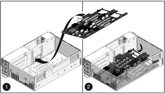 Figure showing how to install the motherboard.