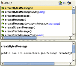 Screen capture showing the Java Method Browser
dialog.