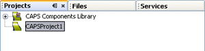 Screen capture of Projects window in NetBeans
IDE.