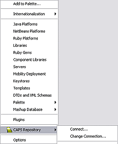Screen capture of File menu.