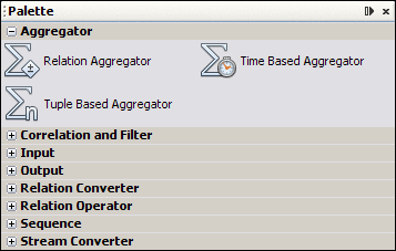 Screen capture of the IEP palette.