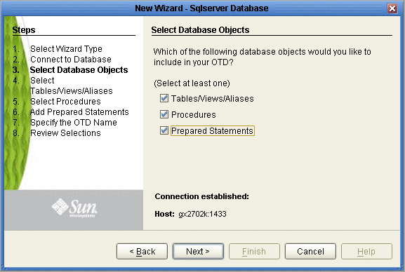 Select Database Objects