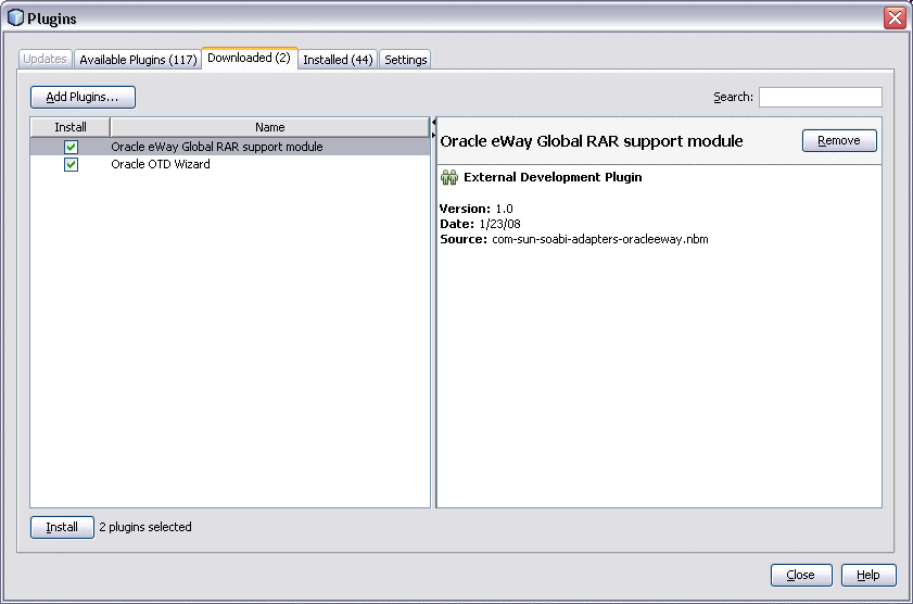 Install Oracle NBMs