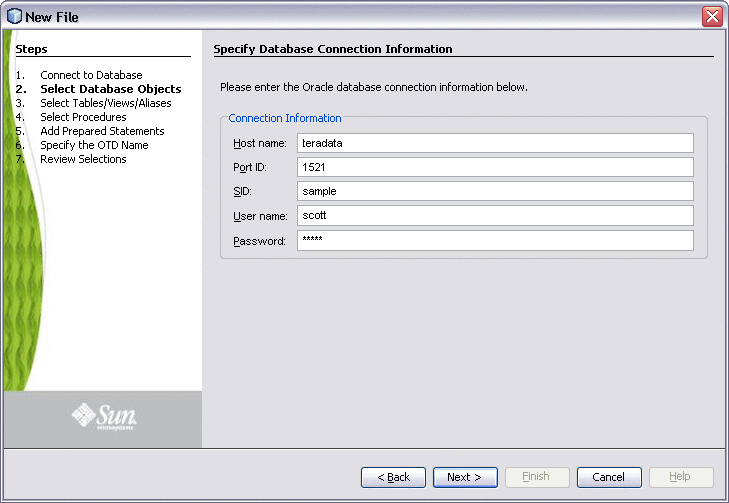 Oracle Connection Information