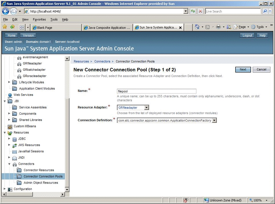 Resource Adapter type