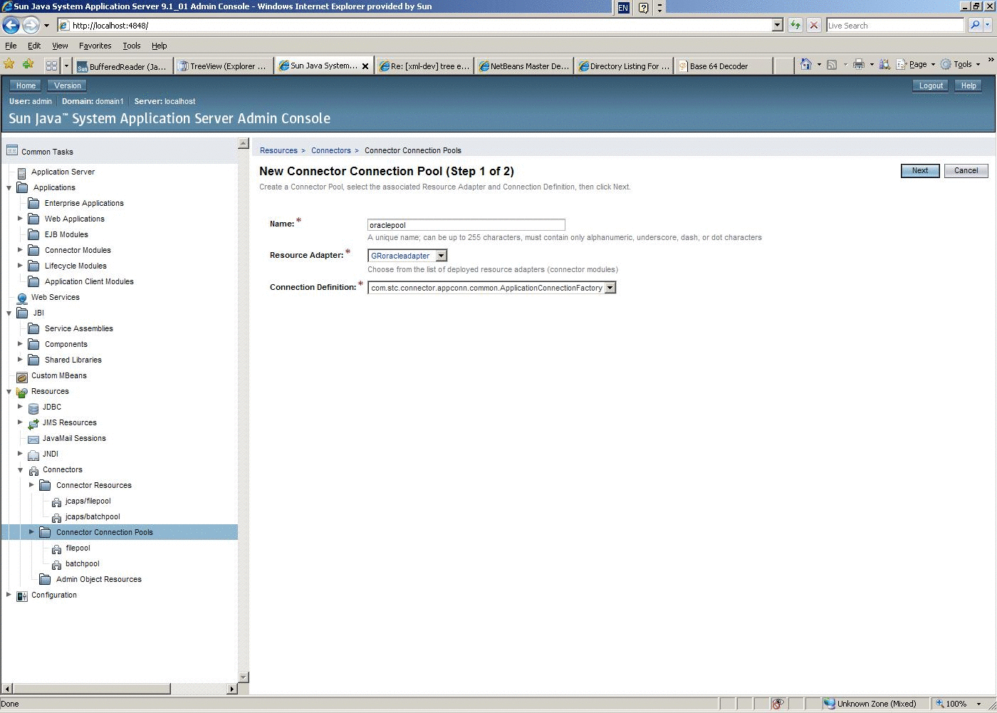 Resource Adapter type