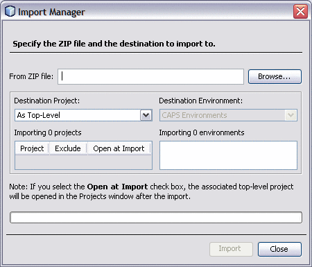 Import Manager