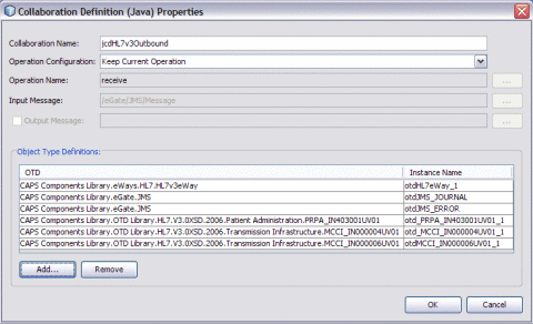 Collaboration Definition (Java) Properties